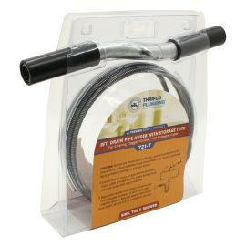 Thrifco 4400721 1/4 Inch X 8ft Drain Snake with Storage Tote