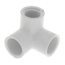 Thrifco 8114273 3/4 Inch Slip x 3/4 Inch Threaded PVC Side Outlet Elbow SCH 40