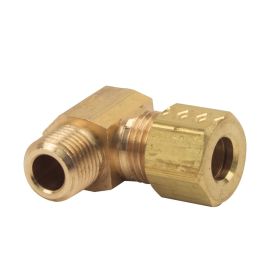 Thrifco 4401097 69-C 1/4 Inch Comp x 1/8 Inch MIP Lead-Free Brass 90 Elbow