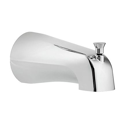 Thrifco Plumbing 4400406 Tub Spout with Diverter 1/2 Inch FIP Nose Connect Chrome Plated