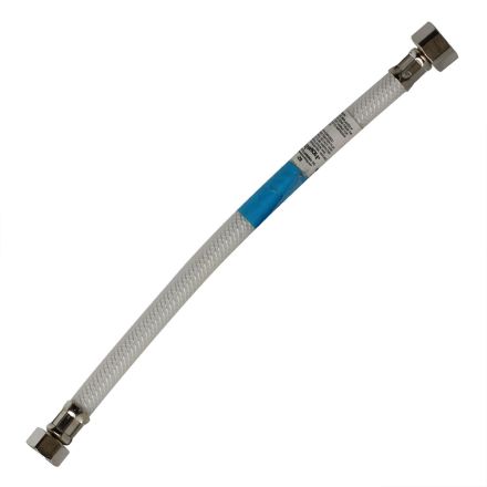 Thrifco Plumbing 4400431 1/2 Inch Comp x 1/2 Inch FIP x 16 Inch Long Flexible Braided PVC Riser