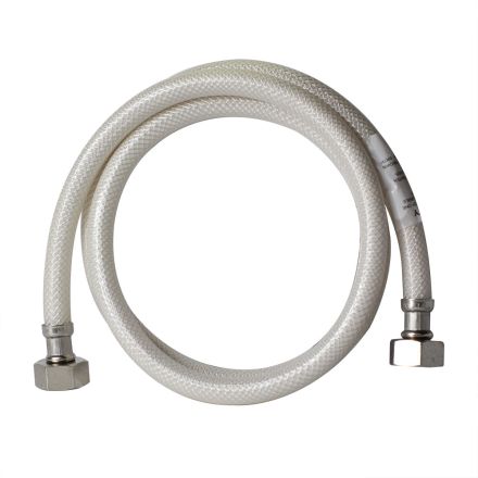 Thrifco Plumbing 4400446 3/8 Inch Comp x 1/2 Inch FIP Flexible Braided PVC 48 Inch Extended Faucet Riser