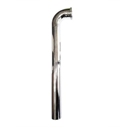 Thrifco Plumbing 4400680 22 Gauge 1-1/2 Inch x 15 Inch Chrome Plated Brass Waste Bend Slip Joint Connection with Nut and Washer