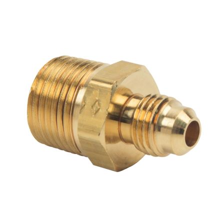 Thrifco 4401318 #48F 5/16 Inch Flare x 1/2 Inch MIP Brass Adapter