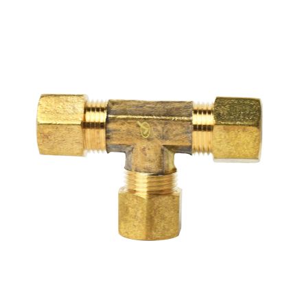 Thrifco 4401349 #64 5/16 Inch Lead-Free Brass Compression Tee