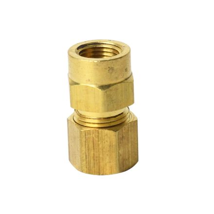 Thrifco 4401354 #66 5/16 Inch x 1/8 Inch Lead-Free Brass Compression FIP Adapter