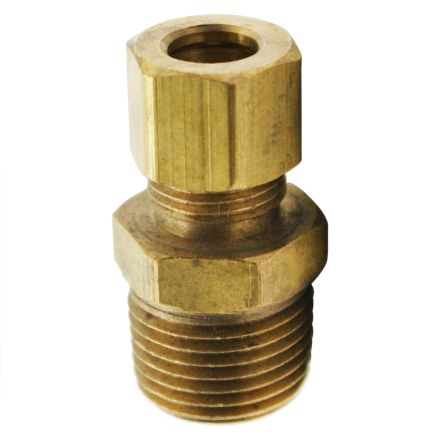 Thrifco 4401357 #68 5/16 Inch x 3/8 Inch Lead-Free Brass Compression MIP Adapter