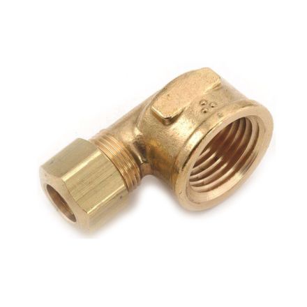 Thrifco 4401394 #70-C 3/8 Inch x 1/2 Inch Lead-Free Brass Compression FIP 90 Elbow