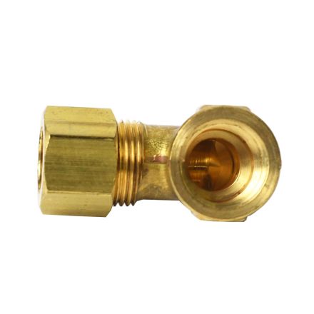 Thrifco 4401395 #70-C 1/2 Inch x 3/8 Inch Lead-Free Brass Compression FIP 90 Elbow