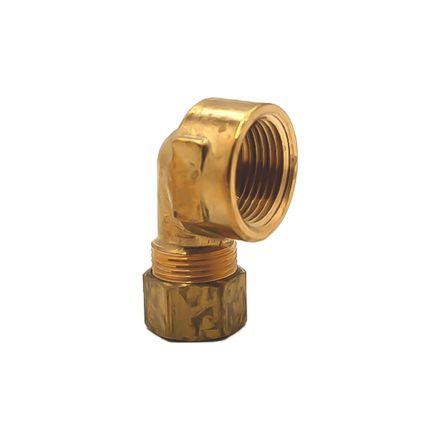 Thrifco 4401399 #70-C 5/8 Inch x 3/4 Inch Lead-Free Brass Compression FIP 90 Elbow
