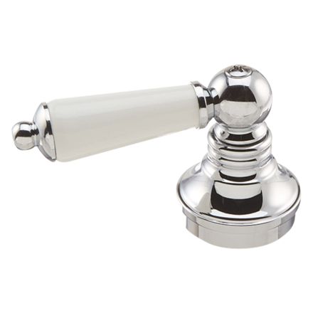 Thrifco Plumbing 4401570 Porcelain and Chrome Lever Faucet Handle, 2 Inch H x 1.5 Inch W x 3.25 Inch L, Replaces Danco 46010