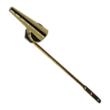 Thrifco Plumbing 4402216 Universal Front Mount Toilet Tank Trip Lever - Polished Brass