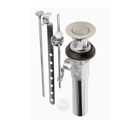 Thrifco Plumbing 4402290 1-1/4 Inch Sink Drain Pop-up Waste Assembly - Satin Nickel