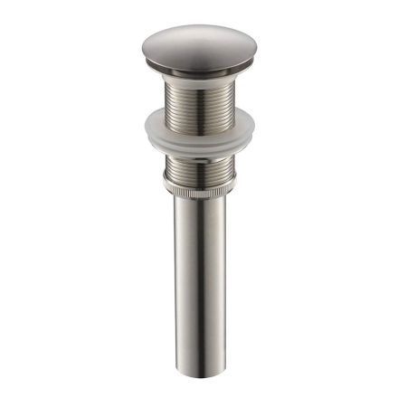 Thrifco Plumbing 4405712 Sink Pop-up Drain Assembly without overflow - Satin Nickel