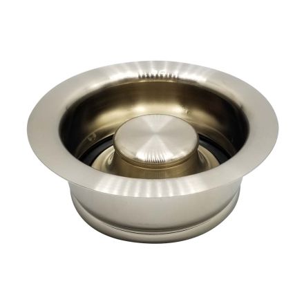 Thrifco Plumbing 4405727 Disposer Flange & Stopper Assembly Fits ISE Brand Disposers (Satin Nickel)