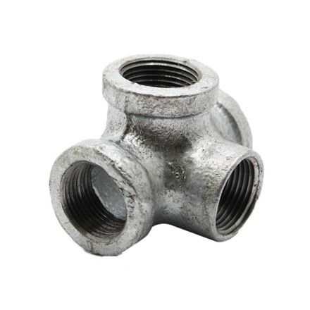 Thrifco Plumbing 5217095 1/2 Inch Galvanized Steel Side Outlet Tee