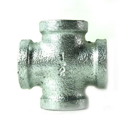Thrifco Plumbing 5218005 1/2 Inch Galvanized Steel Cross