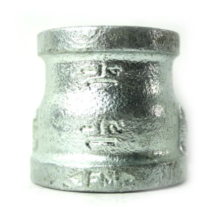 Thrifco 5218043 1-1/2 Inch x 1-1/4 Inch Galvanized Steel Reducer Coupling