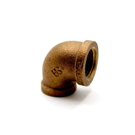 Thrifco Plumbing 5317013 1/2 X 3/8 Brass 90 Red. Elbow