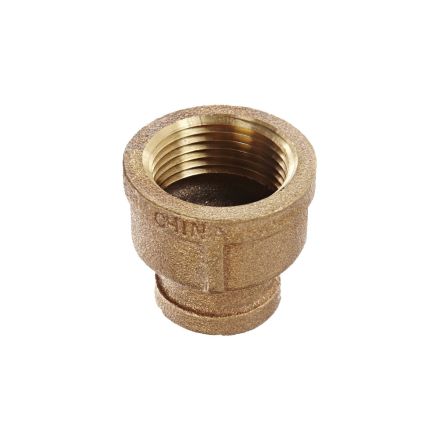 Thrifco 5318028 3/8 X 1/8 Brass Red Coupling