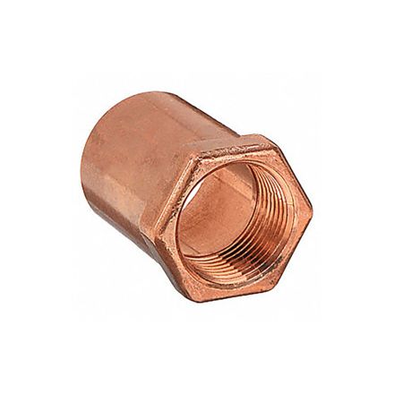 Thrifco Plumbing 5436132 1 Inch Copper X 3/4 Inch FIP Female Adapter