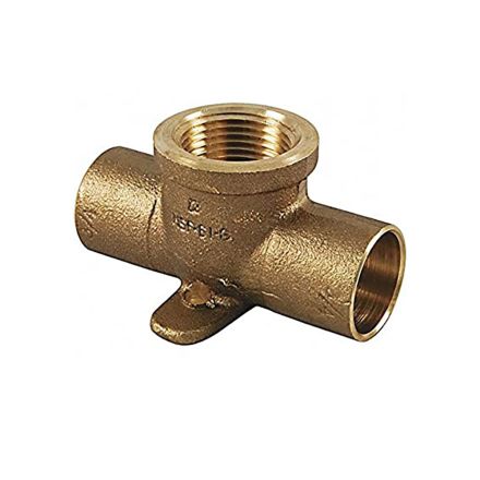 Thrifco Plumbing 5436215 1/2 Inch Copper X 1/2 Inch FIP Cast Drop Ear Tee