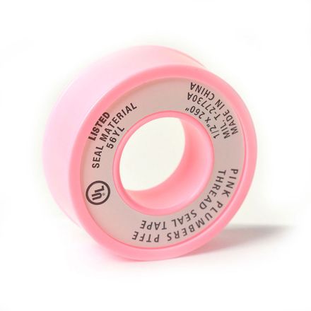 Thrifco 6311107 1/2 Inch X 260 Inch Pink High Density Plumbers Thread Sealing Tape Bulk