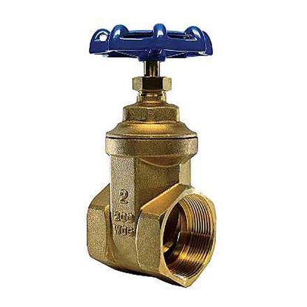 Thrifco Plumbing 6418007 1-1/2 Inch FIP Brass Gate Valve - No Lead