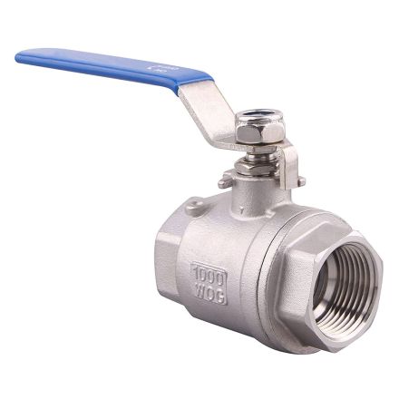Thrifco Plumbing 6419032 1/2 Inch Stainless Steel 304 Ball Valve - 1000 WOG