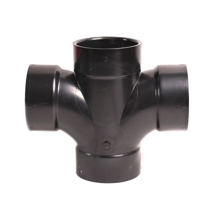 Thrifco Plumbing 6792184 92184 3 Inch ABS Double Sanitary Tee