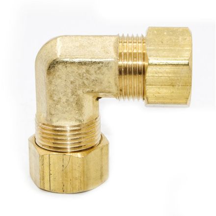 Thrifco Plumbing 6965003 #65 1/4 Inch Lead-Free Brass Compression Elbow