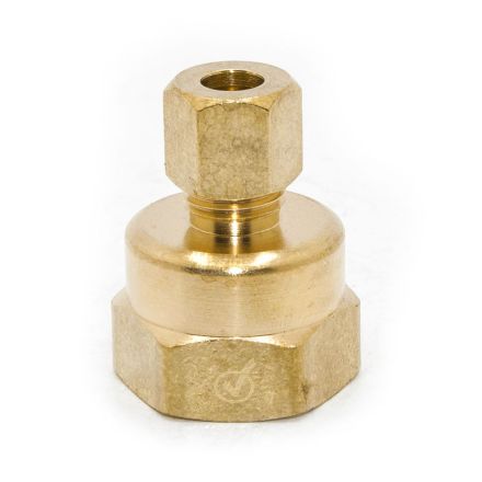 Thrifco 6966002 #66 3/16 Inch x 1/8 Inch Lead-Free Brass Compression FIP Adapter