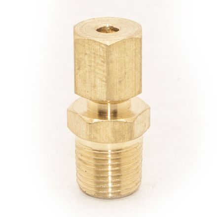 Thrifco 6968003 #68 3/16 Inch x 1/4 Inch Lead-Free Brass Compression MIP Adapter