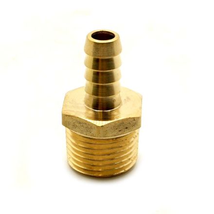 Thrifco 7028102 1/8 Inch Hose Barb X 1/4 Inch MIP Brass Adapter