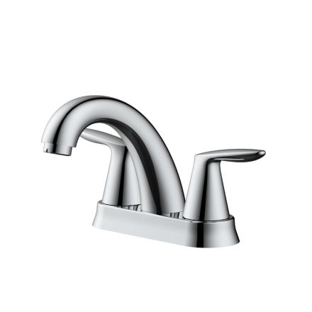 Thrifco 7294004 4 Inch Centerset 2-Handle Bathroom Faucet – Brilliant Chrome