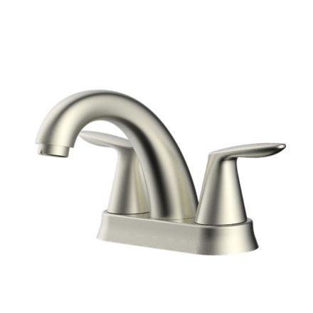 Thrifco 7294005 4 Inch Centerset 2-Handle Bathroom Faucet – Brushed Nickel