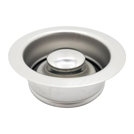 Thrifco Plumbing 7343200 ISE Garbage Disposal Flange Assembly with Stopper – Stainless Steel Finish