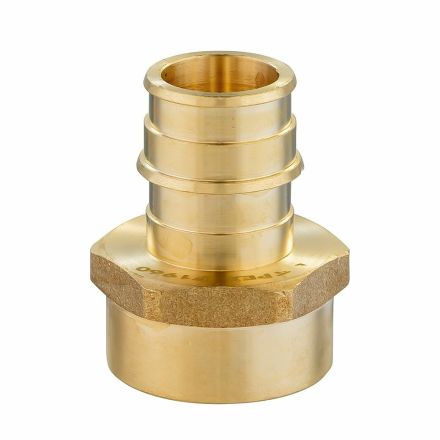 Thrifco 7920072 1/2 Inch x 1/2 Inch Brass Adapter F1960 x FPT Lead Free - PEX (A)