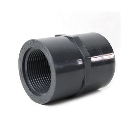 Thrifco 8213774 2 Inch Threaded x Threaded PVC Coupling SCH 80