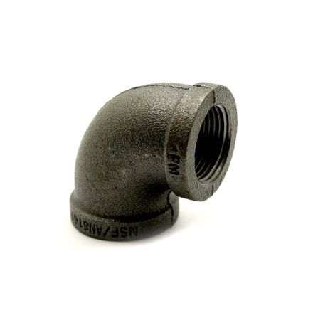 Thrifco 8317005 1/2 Inch Black Steel 90 Elbow