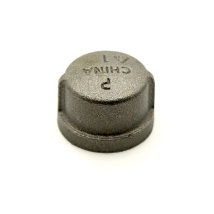 Thrifco 8318086 1-1/4 Inch Black Steel Cap