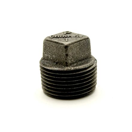 Thrifco Plumbing 8318095 1-1/4 Inch  Black Steel Plug  