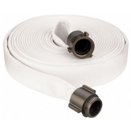 Fire Safe 8610001 1-1/2 Inch × 50 ft Double Jacket with Aluminum NST Coupling - PU Lining 300 PSI