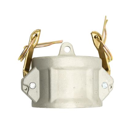 Fire Safe 8613030 1-1/2 Inch Aluminum Camlock Dust Cap with Brass Handles