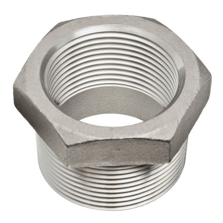 Thrifco Plumbing 9018056 3/8 X 1/8 Stainless Steel Bushing - Packaged