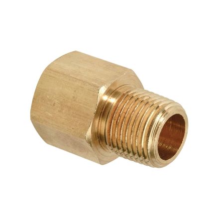 Thrifco Plumbing 9319040 1/8 Inch FIP x 1/8 Inch MIP Brass Hex Bushing Adapter
