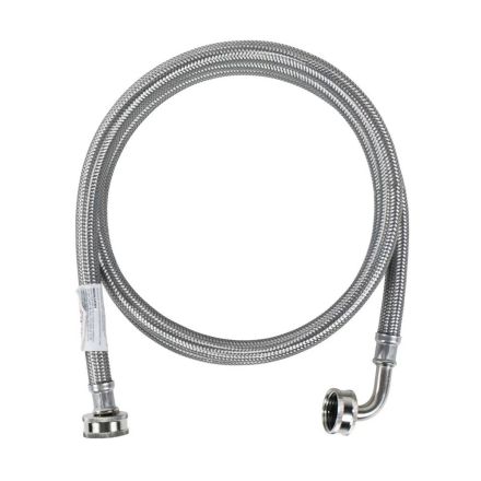 Thrifco 9441120 Stainless Steel Washing Machine Hose With Elbow - 48 Inch Long