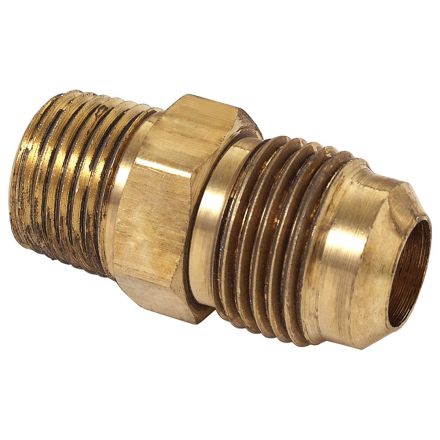 Thrifco 9448002 #48 3/16 Inch x 1/8 Inch Brass Flare MIP Adapter