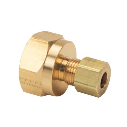 Thrifco 9466007 #66 1/4 Inch x 1/2 Inch Lead-Free Brass Compression FIP Adapter