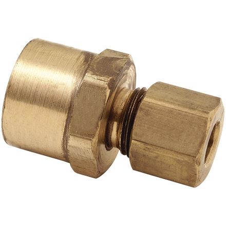 Thrifco 9466011 #66 3/8 Inch x 1/8 Inch Lead-Free Brass Compression FIP Adapter